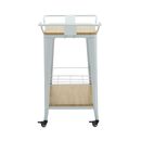 Relix Trolley bar-pro Μέταλλο Βαφή Άσπρο, mdf Απόχρωση Φυσικό