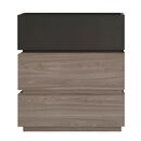Vanity Συρταριέρα 3 Συρτάρια Αποχρώσεων Sonoma oak & Grey, με Αποσπώμενα Χρωματικά Μέρη