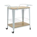 Relix Trolley bar-pro Μέταλλο Βαφή Άσπρο, mdf Απόχρωση Φυσικό