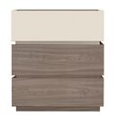 Vanity Συρταριέρα 3 Συρτάρια Αποχρώσεων Sonoma oak & Cream, με Αποσπώμενα Χρωματικά Μέρη