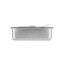 Estia Φαγητοδοχειο Click&seal Γυαλινο 1050ml 21.6x16.5x7.4cm με Καπακι Πλαστικο Ivory