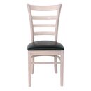 Naturale Καρέκλα White Wash, pu Μαύρο