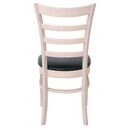 Naturale Καρέκλα White Wash, pu Μαύρο