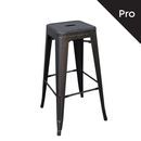 Relix Σκαμπό bar-Pro, Στοιβαζόμενο, Μέταλλο Βαφή Antique Black