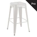Relix Σκαμπό bar-pro H.67cm, Στοιβαζόμενο, Μέταλλο Βαφή Άσπρο