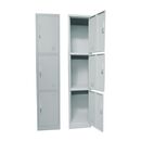 Locker 3 Θέσεων Μέταλλο Βαφή Γκρι