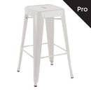 Relix Σκαμπό bar-pro H.67cm, Στοιβαζόμενο, Μέταλλο Βαφή Άσπρο