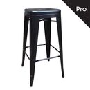 Relix Σκαμπό bar-pro H.67cm, Στοιβαζόμενο, Μέταλλο Βαφή Μαύρο