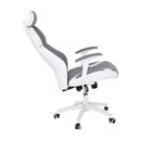 Bf8300 Πολυθρόνα Γραφείου Διευθυντή, Microfiber Γκρι pu Άσπρο