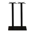 Prato Βάση Τραπεζιού bar Μακρόστενη 70x40cm H.108cm Μέταλλο Βαφή Μαύρο / 23,10kg