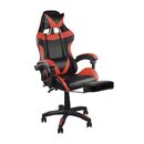 Bf7860 Gaming Relax Πολυθρόνα Γραφείου με Υποπόδιο, pu Μαύρο - Κόκκινο