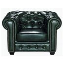Chesterfield Birmingham Πολυθρόνα Σαλονιού Καθιστικού,δέρμα Antique Green