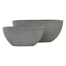 Flower pot-4  set 2 Τεμαχίων Cement Grey