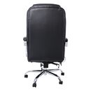 Bf8550 Massage Relax Πολυθρόνα Γραφείου Διευθυντή, Βάση Χρώμιο με Υποπόδιο, pu  Μαύρο