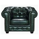 Chesterfield Birmingham Πολυθρόνα Σαλονιού Καθιστικού,δέρμα Antique Green