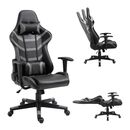 Bf9050 Gaming Πολυθρόνα Γραφείου, Ανάκλιση Πλάτης έως 90°, pu Μαύρο - Γκρι