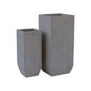 Flower pot-1  set 2 Τεμαχίων Cement Grey