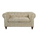 Chesterfield York Kαναπές 2θέσιος Σαλονιού - Καθιστικού, Ύφασμα Απόχρωση Μπεζ