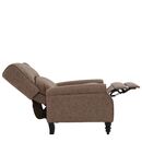 Simple Relax Πολυθρόνα Μπερζέρα Σαλονιού, Καθιστικού, Ύφασμα Απόχρωση Antique Καφέ