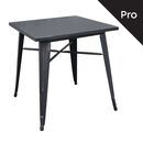Relix Τραπέζι Dining-Pro, Μέταλλο Βαφή Antique Black