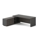 Vip Γραφείο Αριστερή Γωνία, Απόχρωση Grey Walnut