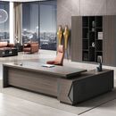 Vip Γραφείο Αριστερή Γωνία, Απόχρωση Grey Walnut