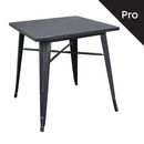 Relix Τραπέζι Dining-Pro, Μέταλλο Βαφή Antique Black