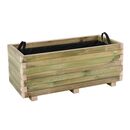 Flower pot Wood Ζαρντινιέρα, Εμποτισμού Pine, Απόχρωση Φυσικό, 90x40x36cm