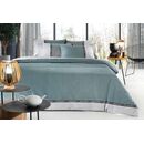 Σετ 4τμχ. Σεντόνια με Λάστιχο Memphis Aqua 170x200+32 guy Laroche  100% Cotton Percale
