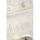 Σετ 3τμχ Κουβερλί Hive Ecru 250x240 guy Laroche  100% Microsatin