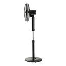 Estia Ανεμιστηρας Σταντ Επιδαπεδιος bow 40cm 60w Μαυρος με Τηλεχειριστηριο