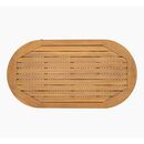 Mark set Σαλόνι Κήπου 4 Τεμαχίων Acacia Φυσικό, Rope Wicker Μαύρο, Μαξιλάρια Μπεζ