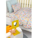 Σετ 3τμχ Βρεφικά Σεντόνια Letters Multi 115x170 guy Laroche  100% Cotton