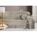 Ριχτάρι Goya Taupe 180x150 (Πολυθρόνα) guy Laroche  37% Cotton-21%polyester-42% Acrylic