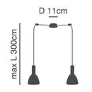 Se21-bl-4-bl2-ms2 Adept Tube Black Pendant Black Metal Shade+