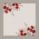 Πασχαλινό Τραπεζομάντηλο Easter 17 red 145x145 Saint Clair  100% Polyester
