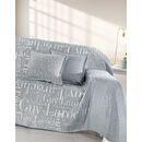 Ριχτάρι Καναπέ Stamp Silver (Τριθέσιος) 180x300 guy Laroche  37% Cotton-21%polyester-42% Acrylic