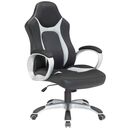 Velco pro Systems Καρεκλα Γραφειου  Gaming Μαυρη-Γκρι- Διαστασεισ: 64x62x110/118cm -Επιφανεια Pu+pvc