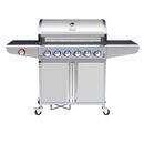 Campfire Ψησταρια με 6  Καυστηρες & Extra Εστια  με led Διακοπτες-Ινοχ