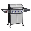 Campfire Ψησταρια με 4 Καυστηρες & Extra Εστια  και led Διακοπτες-Ινοχ
