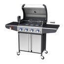 Campfire Ψησταρια με 4 Καυστηρες & Extra Εστια  και led Διακοπτες-Ινοχ