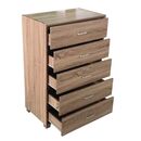 Velco pro Systems Συρταριερα 68x40x101 εκ  με Πεντε Συρταρια Σφενδαμος