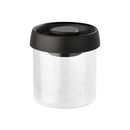 Estia Δοχειο Αποθηκευσης Κενου Αερος Γυαλινο 450ml με Καπακι Μαυρο
