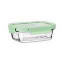 Estia Φαγητοδοχειο Click&seal Γυαλινο 640ml 18.9x14.5x6.7 με Καπακι Πλαστικο Mint