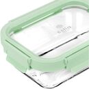 Estia Φαγητοδοχειο Click&seal Γυαλινο 640ml 18.9x14.5x6.7 με Καπακι Πλαστικο Mint