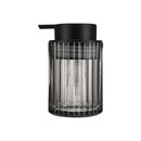 Estia Αντλια Σαπουνιου Alivio Γυαλινη Αναγλυφη 300ml 7.8x12.5cm Μαυρη
