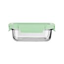 Estia Φαγητοδοχειο Click&seal Γυαλινο 640ml 18.9x14.5x6.7 με Καπακι Πλαστικο Mint