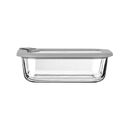 Estia Φαγητοδοχειο Colorseal Γυαλινο 640ml 18.9x14.5x6.7 με Καπακι Σιλικονης Γκρι