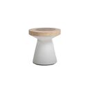 Βοηθητικό Τραπέζι Lind White Natural (40x40x40) Soulworks 0900003