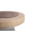 Βοηθητικό Τραπέζι Lind White Natural (40x40x40) Soulworks 0900003